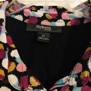Style & Co Tops - Style & Co Women’s Plus Polka Dot Top - preworn Style & Co Tops - Style & Co Women’s Plus Polka Dot Top - preworn
